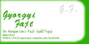 gyorgyi fajt business card